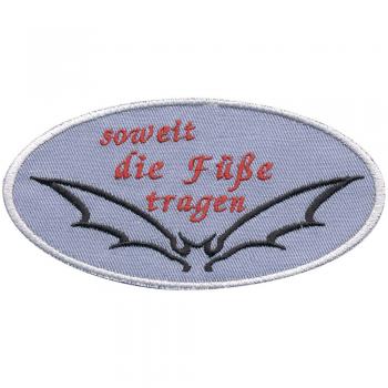 Aufnäher - Fledermaus - 00361 - Gr. ca. 8 x 4 cm - Patches Stick Applikation