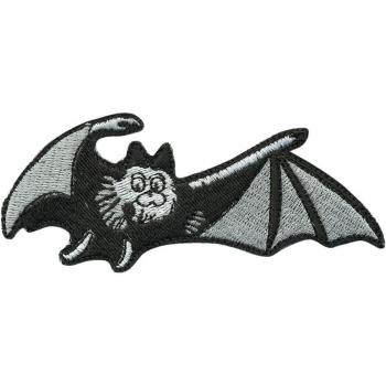 Aufnäher - Fledermaus - 06127 - Gr. ca. 10,5 x 4,5 cm - Patches Stick Applikation