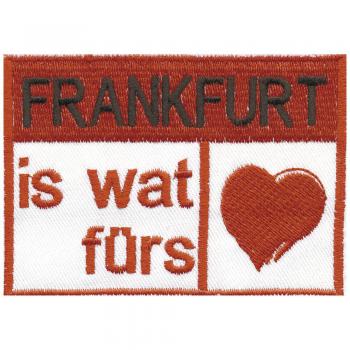 AUFNÄHER - Frankfurt - 00397 - Gr. ca. 9 x 7 cm - Patches Stick Applikation
