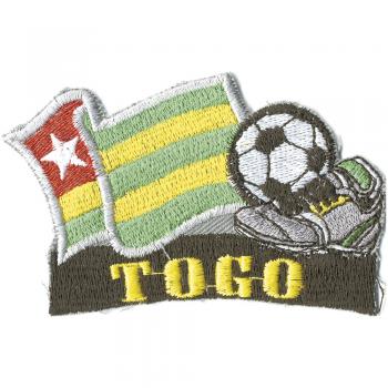 AUFNÄHER - Fußbball - Togo - 77932 - Gr. ca. 8 x 5 cm - Patches Stick Applikation