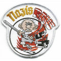 AUFNÄHER - Nazis raus - 06114 - Gr. ca. 8 cm Durchmesser - Patches Stick Applikation
