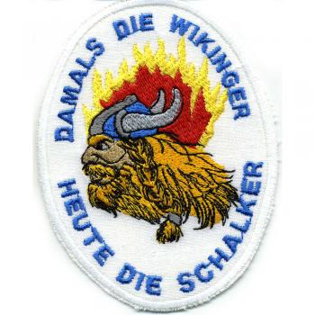 Aufnäher Patches Applikation Wappen - Gestern ... Heute SCHALKER - 00553 - Gr. ca. 7,5 x 10 cm
