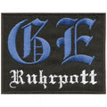 Aufnäher Patches Applikation Wappen - GE RUHRPOTT - 03215 - ca. 8,5 x 7 cm