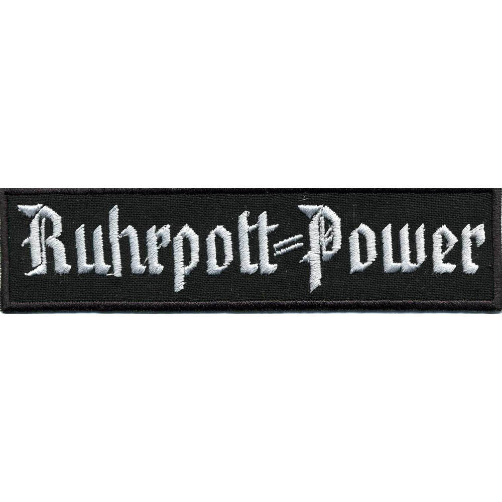 Aufnäher Patches Applikation Wappen - RUHRPOTT - Power - 03217-S9 - Gr. ca. 12,5 x 3,5 cm
