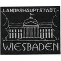 AUFNÄHER - Wiebaden - 00038 -  Gr. ca 11 x 8 cm  - Patches Stick Applikation