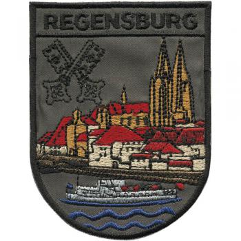 AUFNÄHER - Wappen - Regensburg - 00458 - Gr. ca. 7,5 x 9,5 cm - Patches Stick Applikation