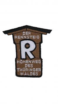 Aufnäher Applikation Button Patches Stick mit hochwertiger Einstickung - DER RENNSTEIG - 00879 - Gr. ca. 7,5 x 8cm
