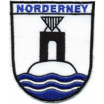 AUFNÄHER - Aufbügler - Wappen - NORDERNEY - 01727 - Gr. ca. 7 x 9 cm - Patches Stick Applikation
