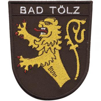 AUFNÄHER &quot;BAD TÖLZ&quot; - NEU Gr. ca. 8-11cm (01776) Stick Patches Applikation - Region Landeswappen Städtewappen