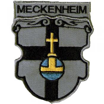 AUFNÄHER &quot;MECKENHEIM&quot; - NEU Gr. ca. 8cm x 9,5cm (02917) Region Landeswappen Städtewappen - Patches Applikation Stick