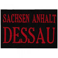 AUFNÄHER "SACHSEN-ANHALT DESSAU" - Gr. ca. 10cm x 7cm (02928) Region Landeswappen Städtewappen