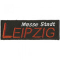 AUFNÄHER - Messestadt Leipzig - 03128 - Gr. ca. 9 x 3 cm - Patches Stick Applikation