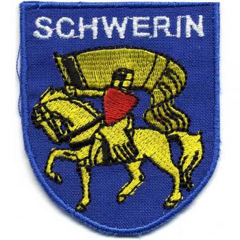 AUFNÄHER - Wappen - SCHWERIN - 03142 - Gr. ca .5,5 x 6,5 cm - Patches Stick Applikation