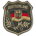 AUFNÄHER - Deutschland Wappen - 04700 - Gr. ca. 7 x 8 cm - Patches Stick Applikation