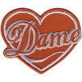 Aufnäher - Dame Herz - 00414 - Gr. ca. 8 cm - Patches Stick Applikation