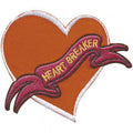 Aufnäher - Heart Breaker - 01981 - Gr. ca. 10 x 8 cm - Patches Stick Applikation