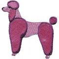 Aufnäher - Pudel rosa - 00971 - Gr. ca. 8 x 11 cm - Patches Stick Applikation