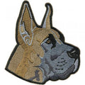 Aufnäher - Hundekopf - 04529 - Gr. ca. 8 x 9 cm - Patches Stick Applikation