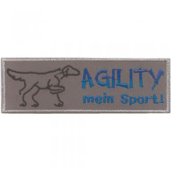 Aufnäher - Agility - 04563 - Gr. ca. 11 x 4 cm - Patches Stick Applikation