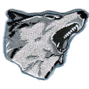 Aufnäher - Husky Kopf - 02961 - Gr. ca. 6 x 5,5 cm - Patches Stick Applikation