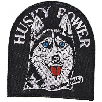 Aufnäher - Husky Power - 04521 - Gr. ca. 9 x 9,5 cm - Patches Stick Applikation