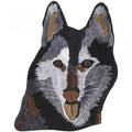 Aufnäher - Huskykopf - 04806 - Gr. ca. 10 x 5,5 cm - Patches Stick Applikation