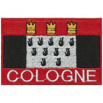 AUFNÄHER - Aufbügler - COLOGNE - 00479 - Gr. ca. 7,5 x 5 cm - Patches Stick Applikation