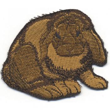Aufnäher - Kaninchen - 00379 - Gr. ca. 7 x 5 cm - Patches Stick Applikation