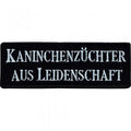 Aufnäher - Kaninchenzüchter - 00601 - Gr. ca. 12 x 4 cm - Patches Stick Applikation