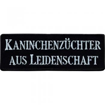 Aufnäher - Kaninchenzüchter - 00601 - Gr. ca. 12 x 4 cm - Patches Stick Applikation