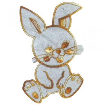 Aufnäher - Hase - 00916b - Gr. ca. 8 x 11 cm - Patches Stick Applikation