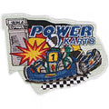 Aufnäher – POWER KARTS - 04765 - Gr. ca. 10,5 x 8,5 cm - Patches Stick Applikation
