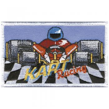 AUFNÄHER – Kart Racing -  04772 - Gr. ca. 11 x 7,5 cm - Patches Stick Applikation