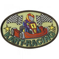 AUFNÄHER – Kart-Racing - 04807 - Gr. ca. 12,5 x 8,5 cm - Patches Stick Applikation