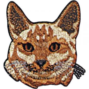 Aufnäher - Katzenkopf - 00933 - Gr. ca. 6 x 6,5 cm - Patches Stick Applikation