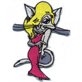 Aufnäher - Katzendame - 01815 - Gr. ca. 7,5 x 10,5 cm - Patches Stick Applikation