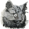 AUFNÄHER - Perserkatze Katze - Gr. ca. 6cm x 6cm (01835) Stick Patches Applikation