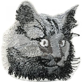 AUFNÄHER - Perserkatze Katze - Gr. ca. 6cm x 6cm (01835) Stick Patches Applikation