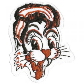 AUFNÄHER - Katzengesicht Katze - Gr. ca. 8cm x 8cm (02019) Stick Patches Applikation