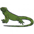 Aufnäher - Echse grün - 00088 - Gr. ca. 10 x 2 cm - Patches Stick Applikation