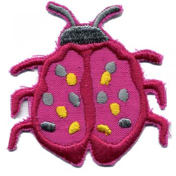 Aufnäher - Marienkäfer - 00847a - Gr. ca. 6 x 5 cm - Patches Stick Applikation