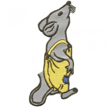 Aufnäher - Maus - 00915 - Gr. ca. 8 x 4 cm - Patches Stick Applikation