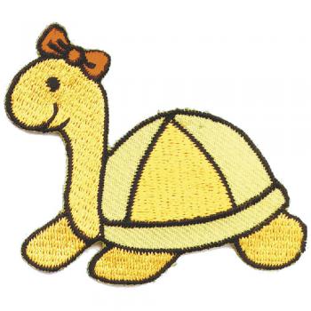 Aufnäher - Schildkröte - 02174 - Gr. ca. 5 x 7,5 cm - Patches Stick Applikation