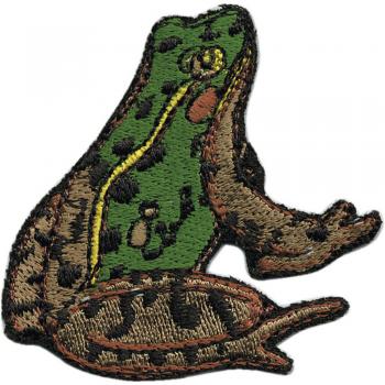 Aufnäher - Frosch - 03158 - Gr. ca. 5 x 6 cm - Patches Stick Applikation
