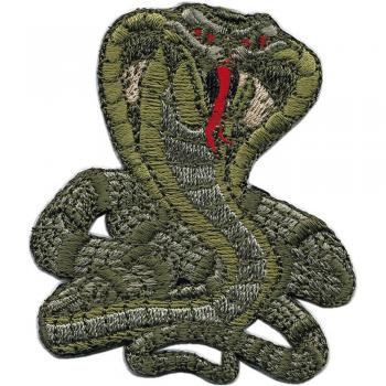 Aufnäher - Kobra - 03167 - Gr. ca. 5,5 x 6,5 cm - Patches Stick Applikation