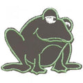 AUFNÄHER - Kindermotiv FROSCH - Gr. ca. 5cm x 6cm (03168) Patches Stick Applikation