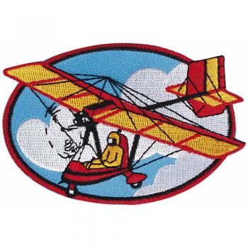 AUFNÄHER &quot;Segelflieger&quot; NEU Gr. ca. 10cm x 7cm (04573) Stick Patches Applikation - Luftfahrt