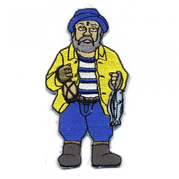 Aufnäher - Seemann - 00318 - Gr. ca. 11,5 x 6 cm - Patches Stick Applikation