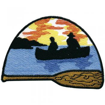Aufnäher - Paddelboot - 00334 - Gr. ca. 8 x 6 cm - Patches Stick Applikation