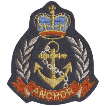 Aufnäher - Anchor - 04545 - Gr. ca. 7 x 8 cm - Patches Stick Applikation